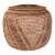 Vintage Handwoven Southeast Asian Rattan Lidded Basket With Saburst and Diamond Weave Pattern For Sale