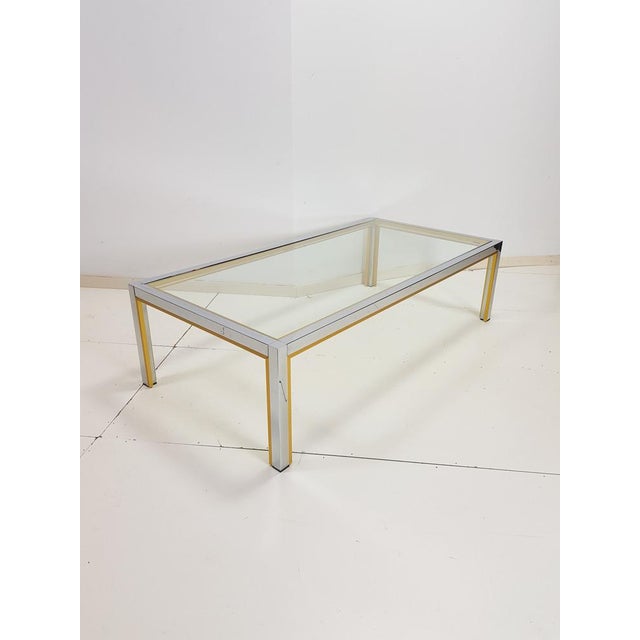Coffee Table in Brass by Renato Zevi, Italy For Sale - Image 4 of 11