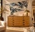 Stunning Hollywood Regency dresser attributed to Lorin Jackson for Grosfeld House, featuring a beautiful golden oak veneer...