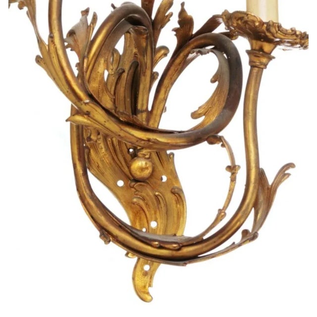 French 2-Light Wall Sconce, 19th Century For Sale - Image 4 of 6
