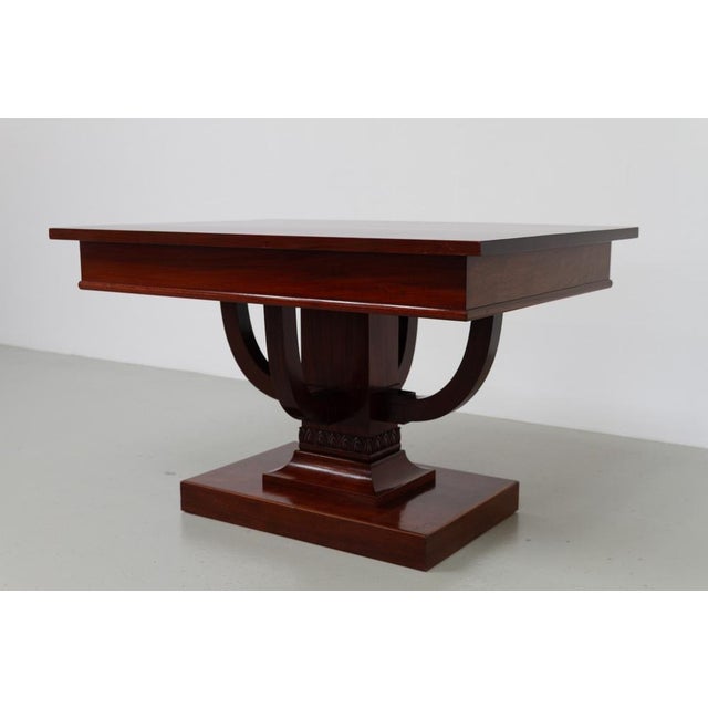 Danish Art Deco Mahogany Center Table, 1920s For Sale - Image 6 of 18