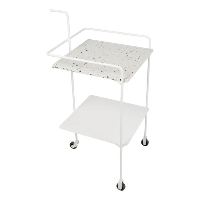 White Confetti Trolley by OK Design For Sale