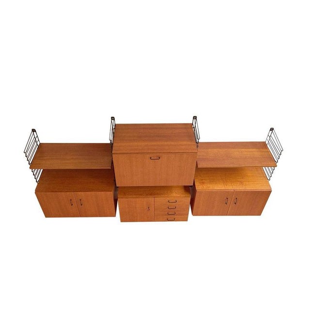 Teak Modular Wall System from Musterring, 1960s For Sale - Image 6 of 10