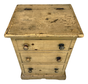 Small Antique Pine Trunk, 1930s