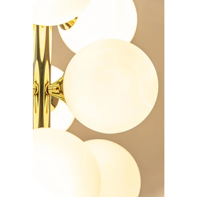 1970s Large Stunning Kaiser Sputnik Glass Globes Chandelier, Germany, 1970s For Sale - Image 5 of 10