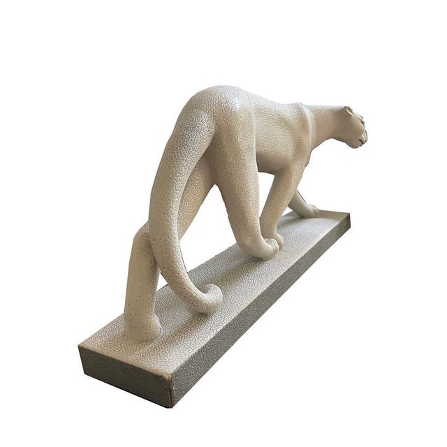 White Art Deco Panther For Sale - Image 4 of 9