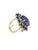 Art Deco Bochic "Capri" Natural Tanzanite & Diamonds Vintage Retro Ring Set In 18K & Silver For Sale - Image 3 of 18
