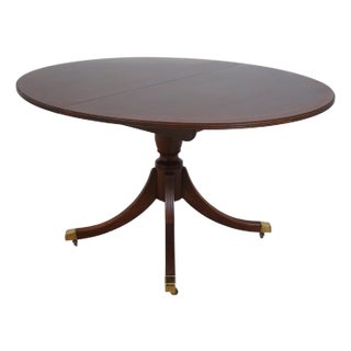 Baker Banded Duncan Phyfe Style Dining Table For Sale