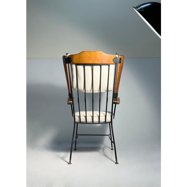 Mid-Century Modern Pair of Vintage Modern Wing Back Richard McCarthy ArmChairs For Sale - Image 3 of 6
