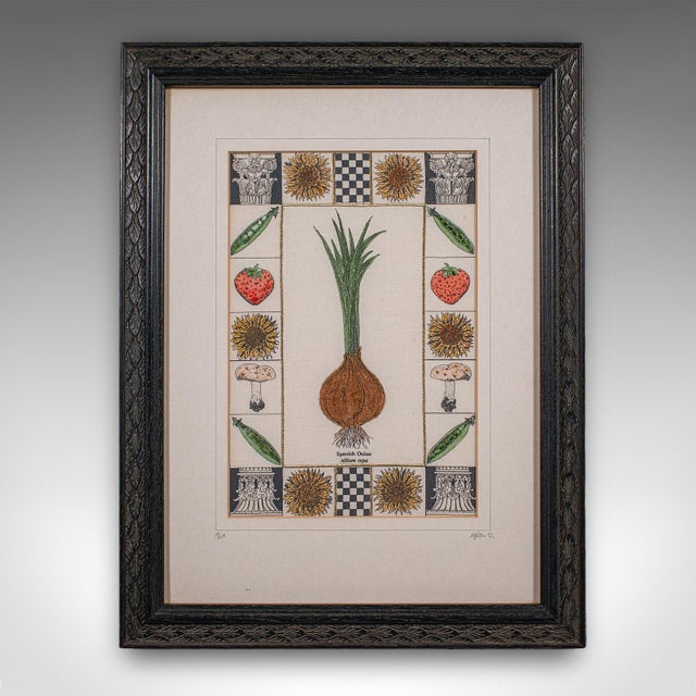 English Set of 4 Vintage Embroidery Panels, English, Hand Finished, Limited Edition, Art For Sale - Image 3 of 12