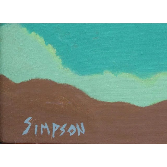 Artist: Allan Simpson, American (1935 - ) Title: Downtown New York City Year: circa 1996 Medium: Oil on Canvas, signed...