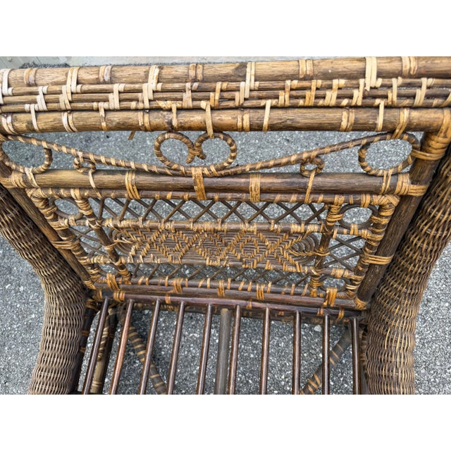 Stunning Vintage Rattan 7' Daybed For Sale - Image 12 of 12
