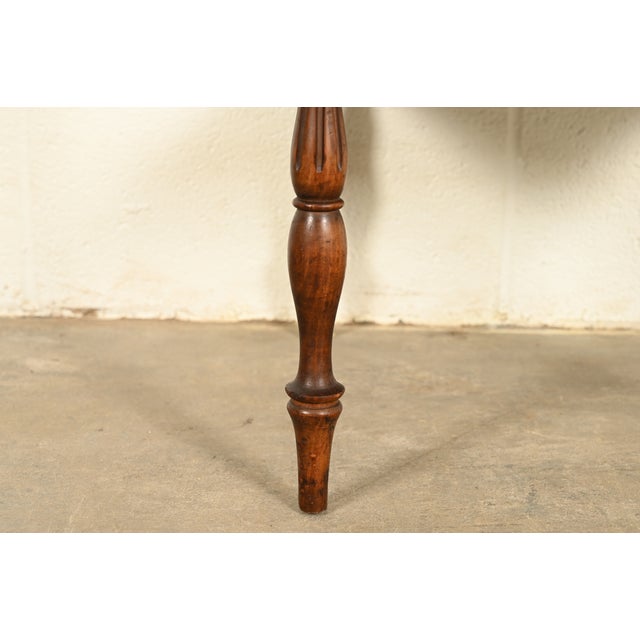 Widdicomb Antique French Regency Louis XVI Carved Walnut Nightstand, Circa 1920s For Sale - Image 9 of 12