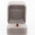 Modern 2.3Ct Red Zircon Ring With Earth Mined Diamonds Accents: Solid 14k Gold, Size 6.75 For Sale - Image 3 of 8
