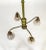 Brass Victorian Brass Chandelier With Floral Ball & Bellflower Glass Shades For Sale - Image 8 of 13