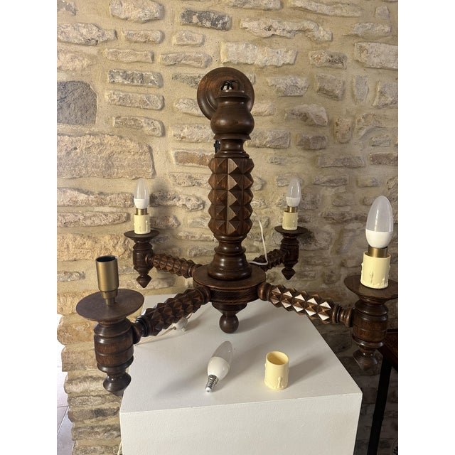Vintage Pendant Light by Charles Dudouyt, 1940s For Sale - Image 18 of 18
