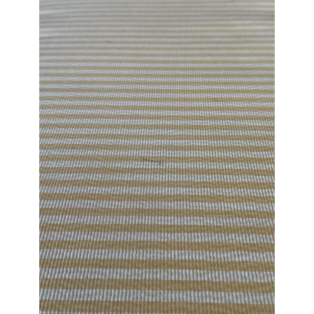 Early 21st Century Early 21st Century Schumacher Faux Bamboo Upholstered Bench For Sale - Image 5 of 12