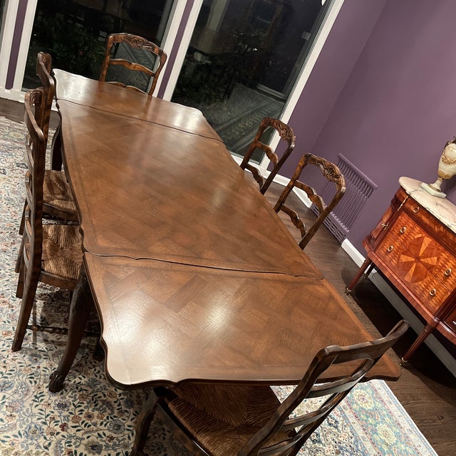 Country French Dining Room Set For Sale In New York - Image 6 of 10