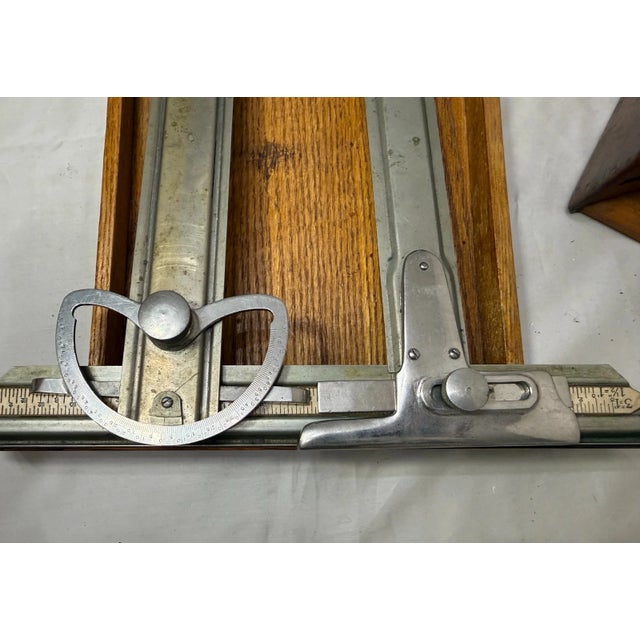 Rare Antique 1900 J & G Rich Phila Drafting Writing Table Box Tool Set Lap Desk For Sale - Image 10 of 11