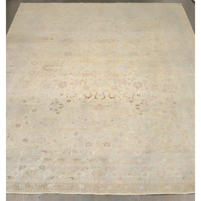 Antique Zabihi Collection Persian Tabriz Rug For Sale - Image 10 of 11