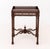 Chinese Chippendale Style Mahogany Silver Table, with reticulated gallery. 31.25" H x 24.75" W x 17.75" D. Provenance:...