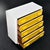 Broyhill Restored Raymond Loewy Inspired Yellow Chapter One Highboy Dresser Chest For Sale - Image 4 of 14