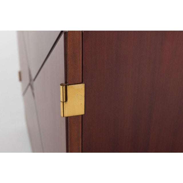 Vintage Bar Cabinet with Brass Markings For Sale - Image 12 of 17