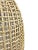 Wood Rattan Basket Bottle Pendant Light For Sale - Image 7 of 10