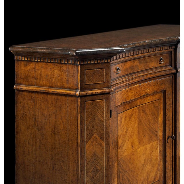 Italian Burl Wood Sideboard Cabinet For Sale - Image 4 of 4