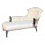 French 19th Century Chaise With Wooden Arm Details For Sale