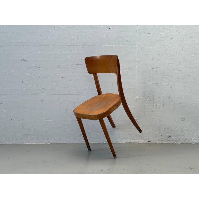 Mid-Century Swiss Wooden Chair by A. Brandenberg, Uster For Sale - Image 10 of 15