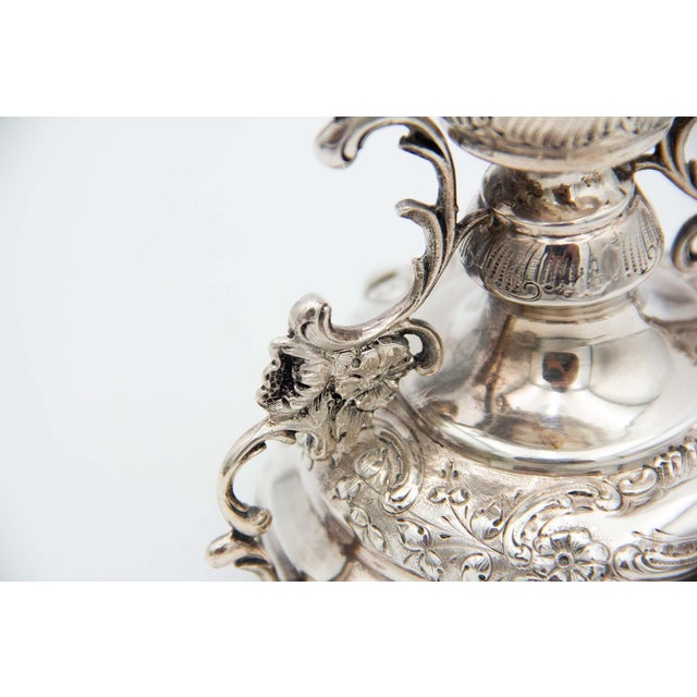 Cut Glass Flower Vase For Sale - Image 4 of 5