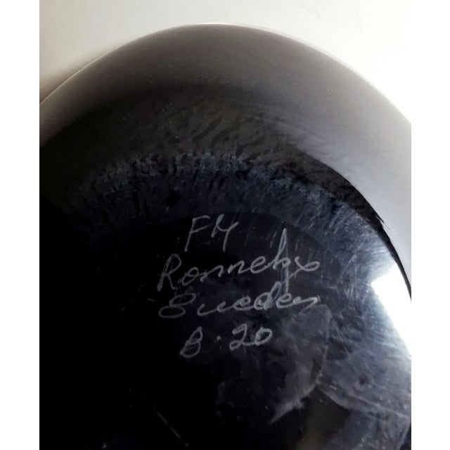 Vintage Fm Konstglas Ronneby Sweden Ashtray "Vetro Sommerso" For Sale - Image 10 of 13