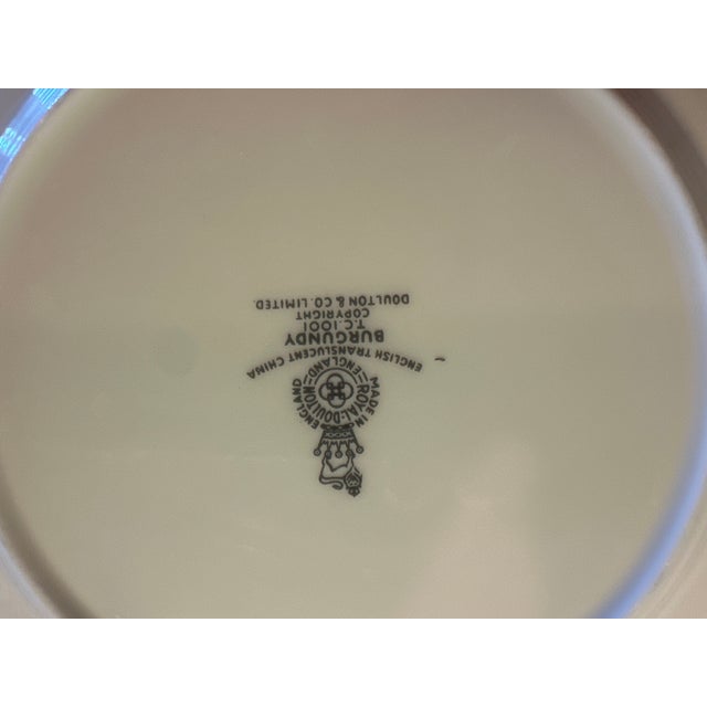 Vintage Royal Doultpn Dinnerware Burgundy - 55 pcs For Sale - Image 11 of 11