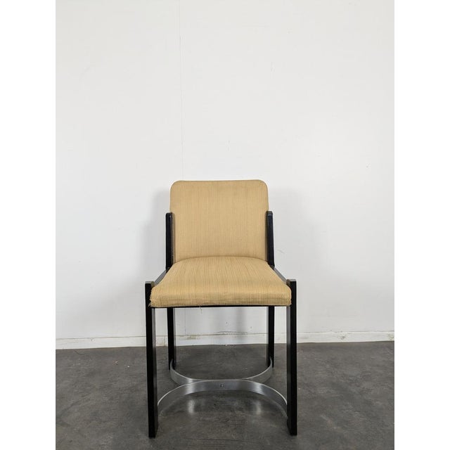 2000 - 2009 Italian Design Wood and Chrome Chairs, Set of 4 For Sale - Image 5 of 9