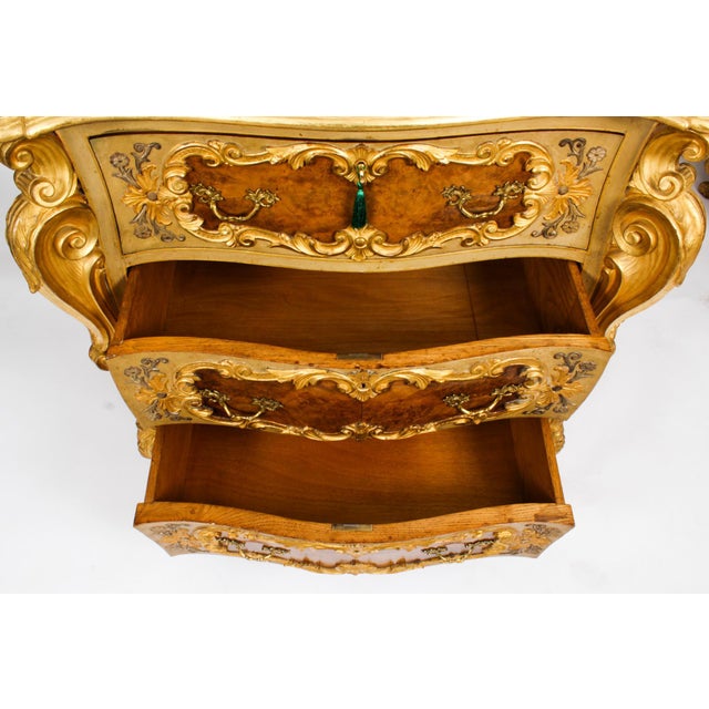 Antique Venetian Walnut and Giltwood Commodes, 1890s, Set of 2 For Sale - Image 11 of 18