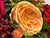 Late 20th Century Classical Faux Rose + Fruit Floral Arrangement For Sale - Image 5 of 12