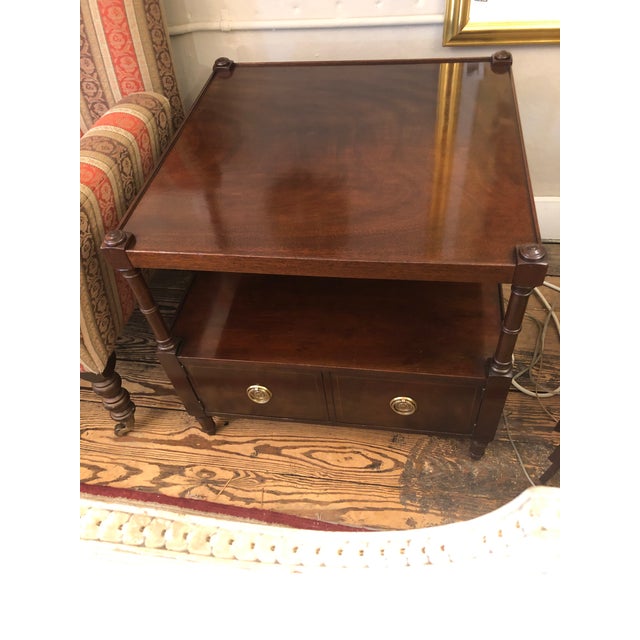 Large Square Mahogany End Tables or Night Stands A Pair Chairish