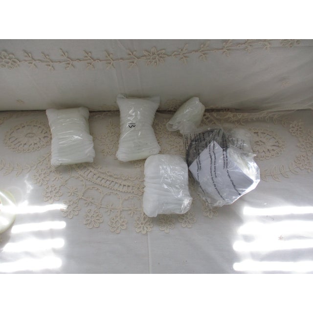 Toleware French Country 5 Arm Chandelier Bronze With Gold Leaves & Crystal Prisms For Sale - Image 17 of 17