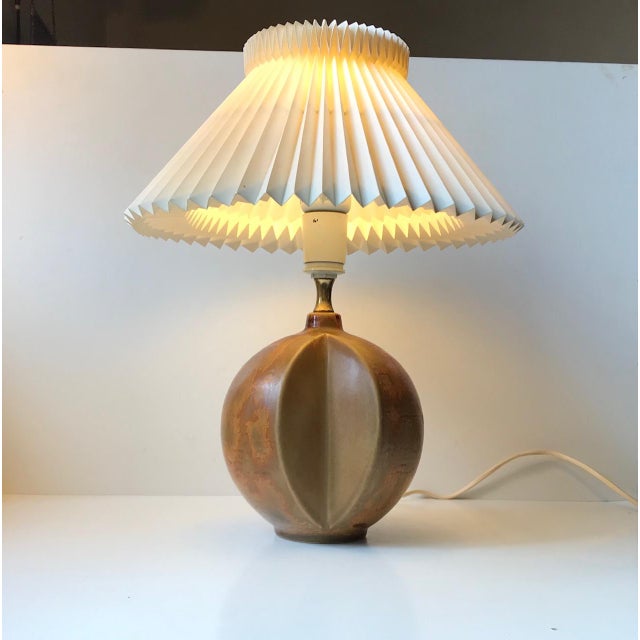 Vintage Danish Ceramic Table Lamp by Heico Nietzsche for Søholm, 1970s For Sale - Image 12 of 13