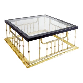 Large Square Coffee Table, 1960s For Sale