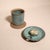 Mid Century Modern Handmade Studio Pottery Turquoise Glaze Pin Cushion Ceramic Sewing Vessel For Sale In Tulsa - Image 6 of 13