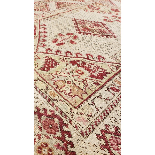 Antique Ghiordes Rug, Handmade Turkish Oriental Rug, Beige, Taupe For Sale - Image 11 of 16