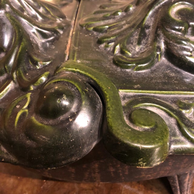 Vintage Italian Cast Iron Coal Holder For Sale - Image 9 of 11