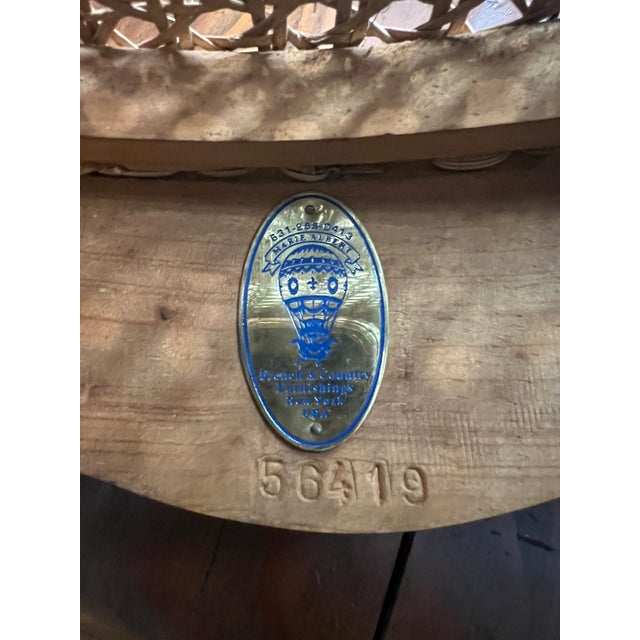 Pair of 1960s French Wood and Cane Arm Chairs Louis XV Style by Marie Albert For Sale - Image 18 of 18