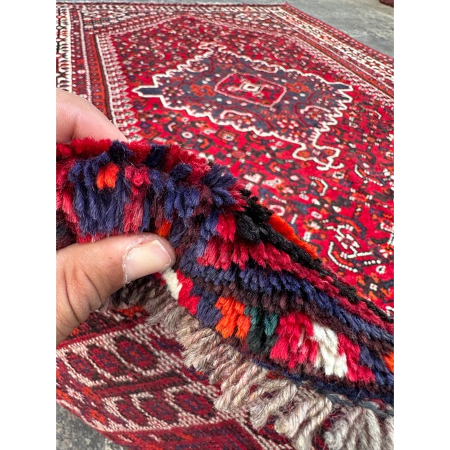 Vintage Persian Shiraz Rug For Sale - Image 6 of 7