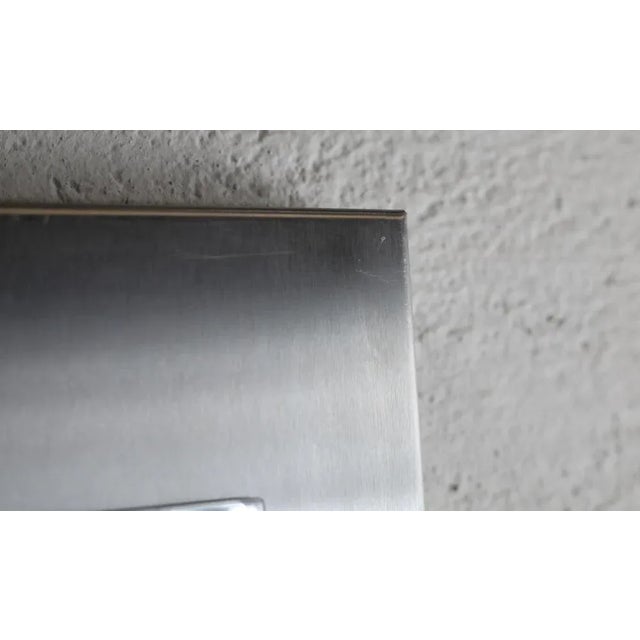Space Age Stainless Steel Mirror, France, 1970s For Sale - Image 9 of 18