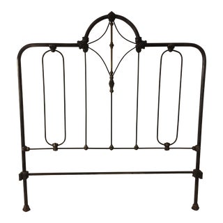 20th Century Traditional Iron Full Size Bed Frame For Sale