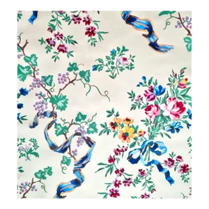 Brunschwig & Fils Clos De Vougeot Handprinted Wallpaper, Maury Paris, 1980