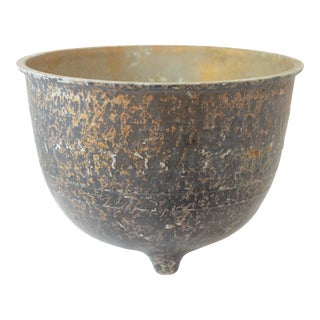 10” Metal Footed Planter For Sale